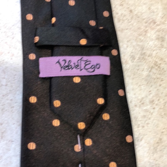 Men’s Pura Seta Velvet Ego Silk Tie - Picture 12 of 12